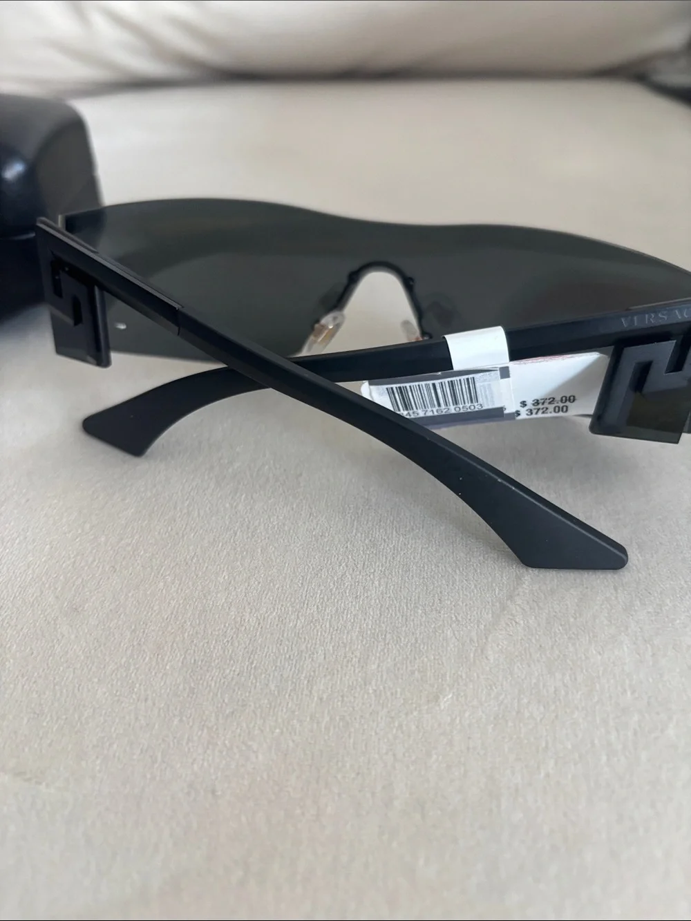 Versace Black Shield-Style VR/AR Protective Glasses